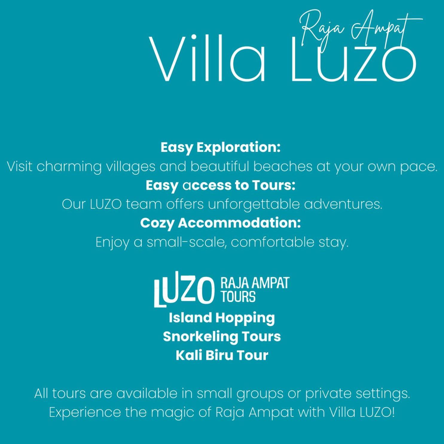 Villa Luzo & Tours Saonek المظهر الخارجي الصورة